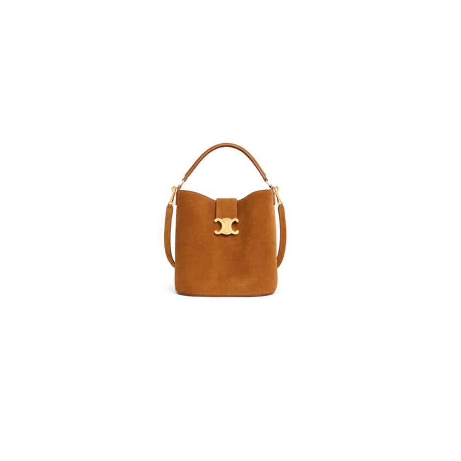 Ce**e medium l**ise bag in suede calfskin